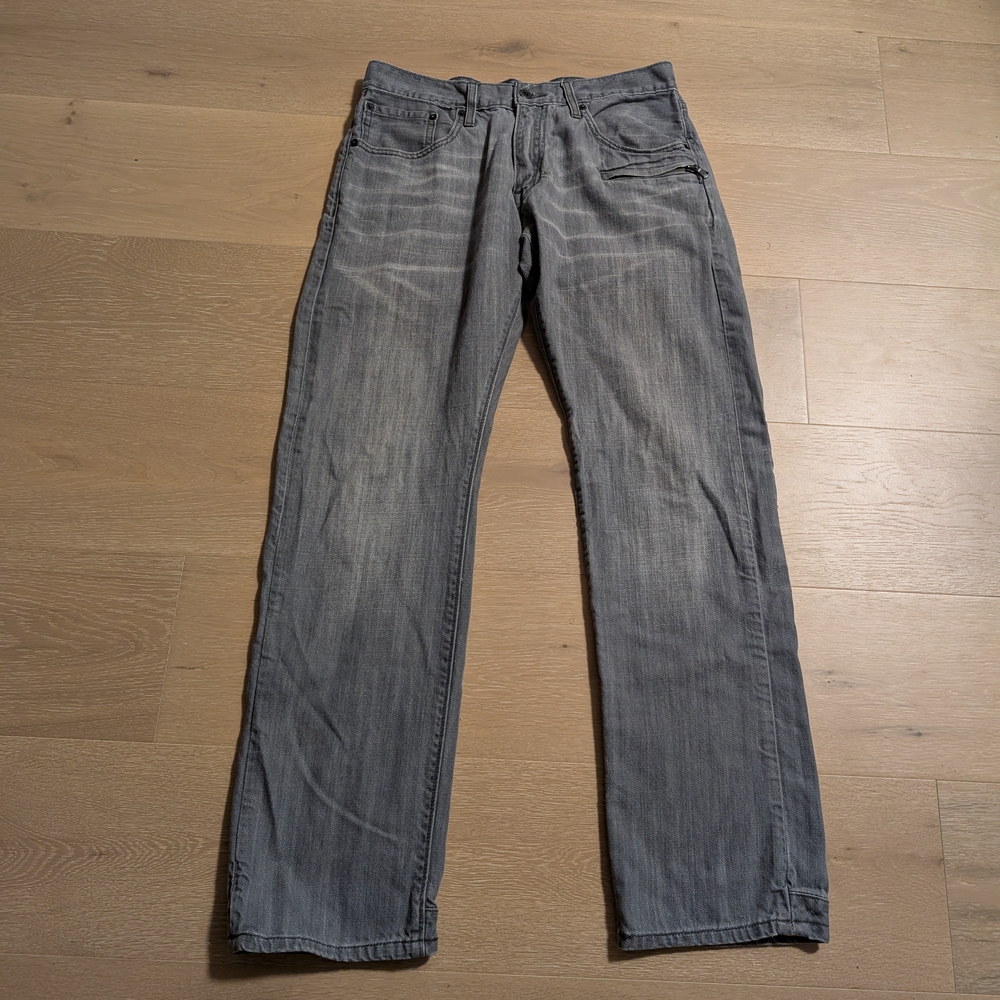 Levi's Men's 514 Straight Jeans in Gray 100% Cotton Size 32